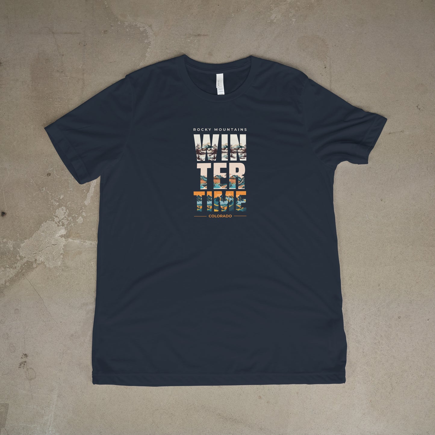 Rocky Mountains Winter Time T-Shirt