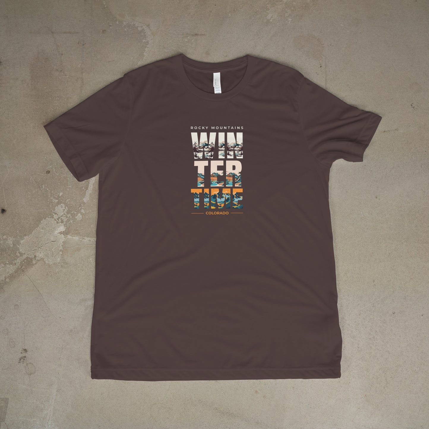 Rocky Mountains Winter Time T-Shirt