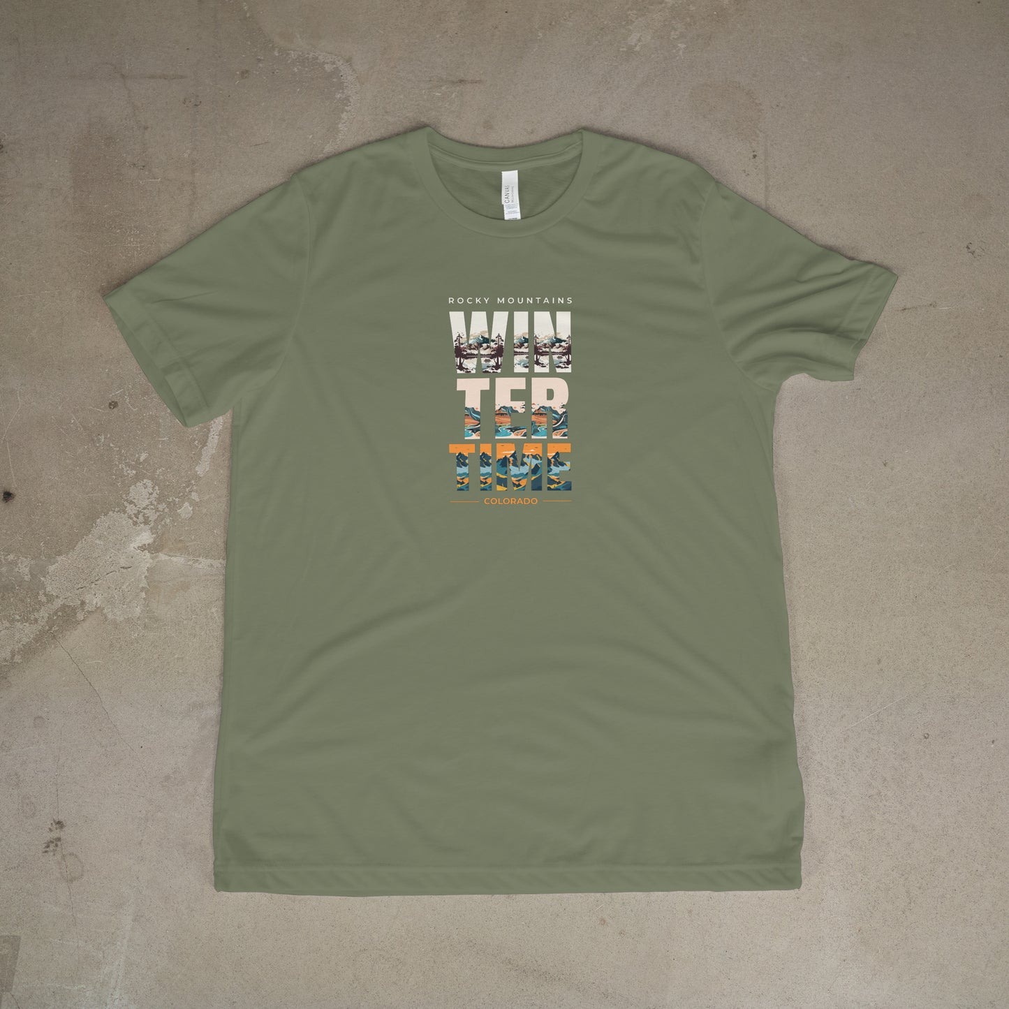 Rocky Mountains Winter Time T-Shirt