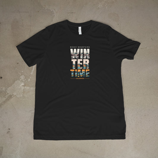 Rocky Mountains Winter Time T-Shirt