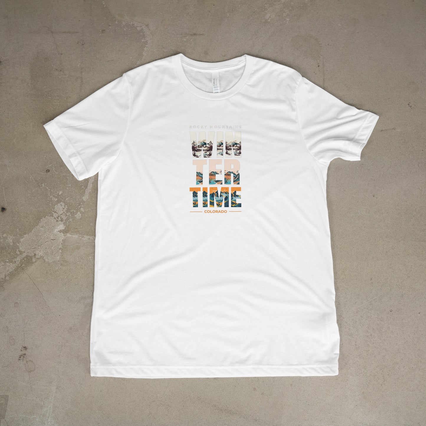 Rocky Mountains Winter Time T-Shirt